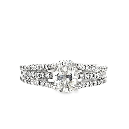 1.08 ct Cushion Cut Natural Diamond Ring