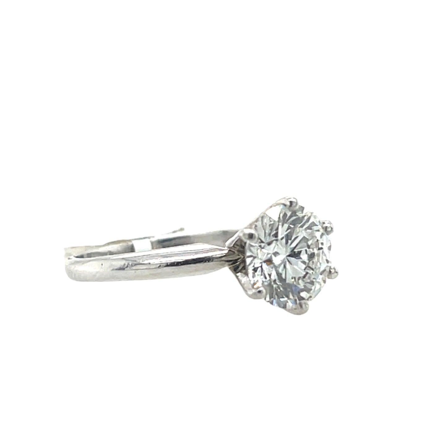 2.00 ct Round Diamond Prong Solitary Ring - GIA