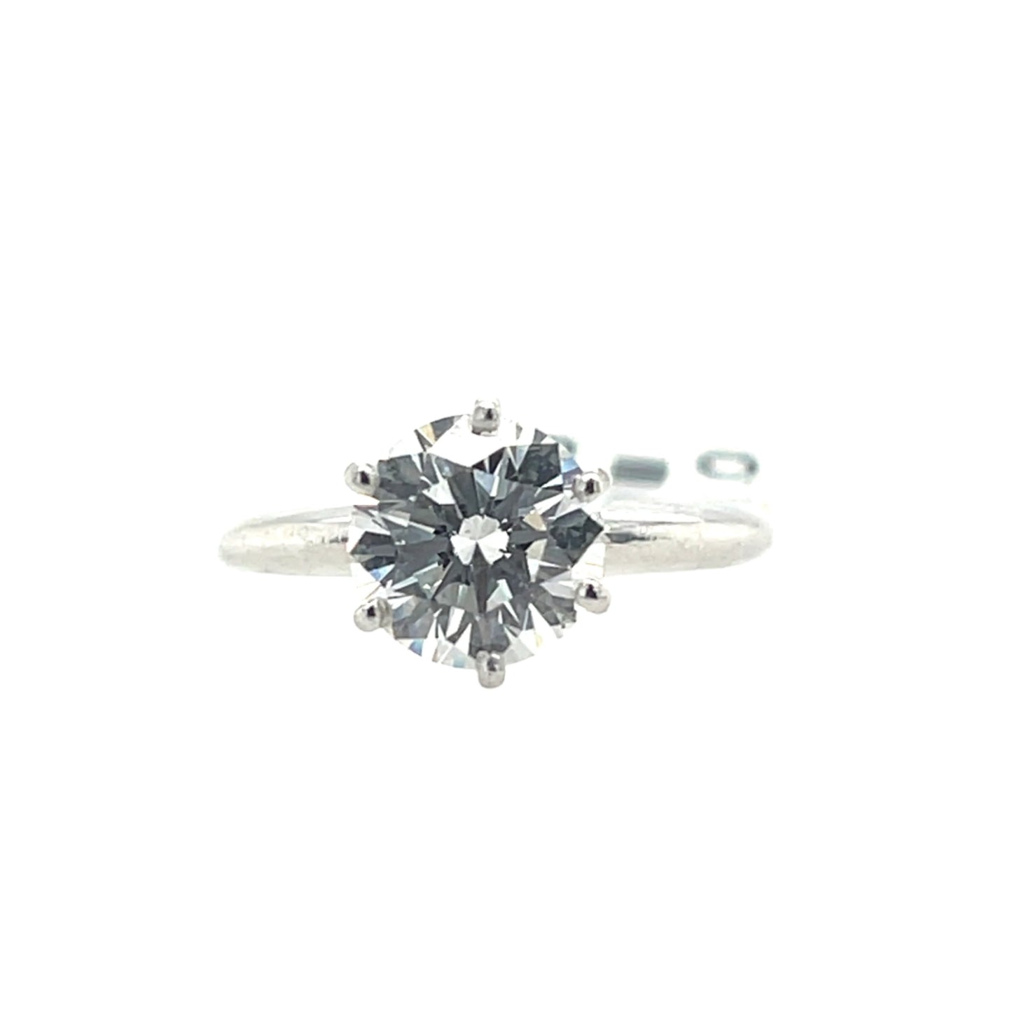 2.00 ct Round Diamond Prong Solitary Ring - GIA