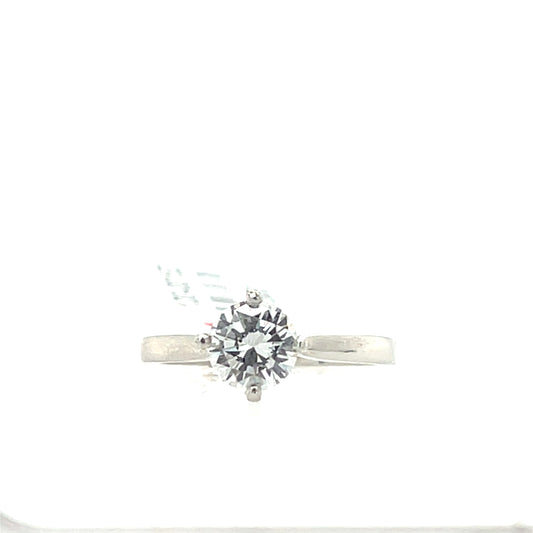 0.90 ct Natural Diamond Solitary Engagement Ring