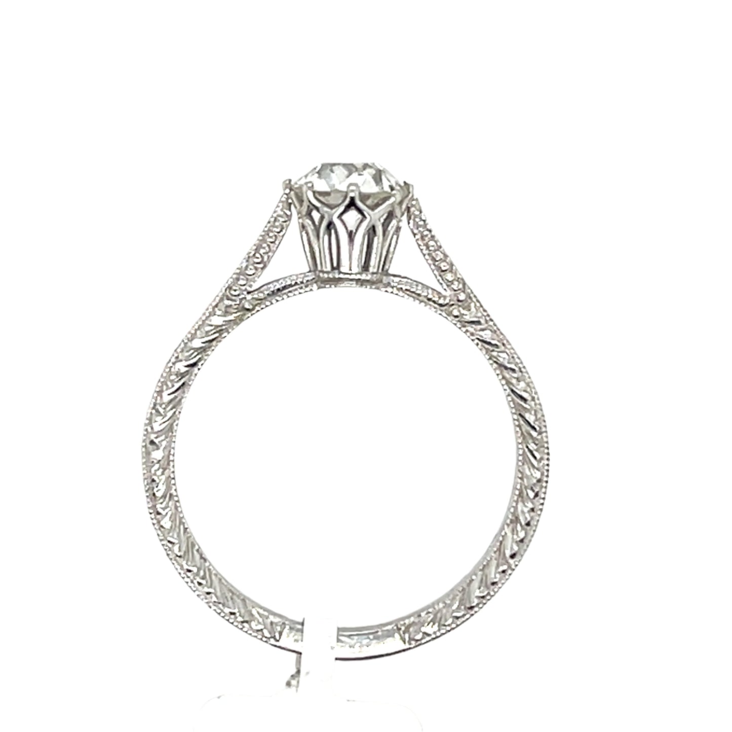 0.64ct Natural Diamond Ring in 14K White Gold