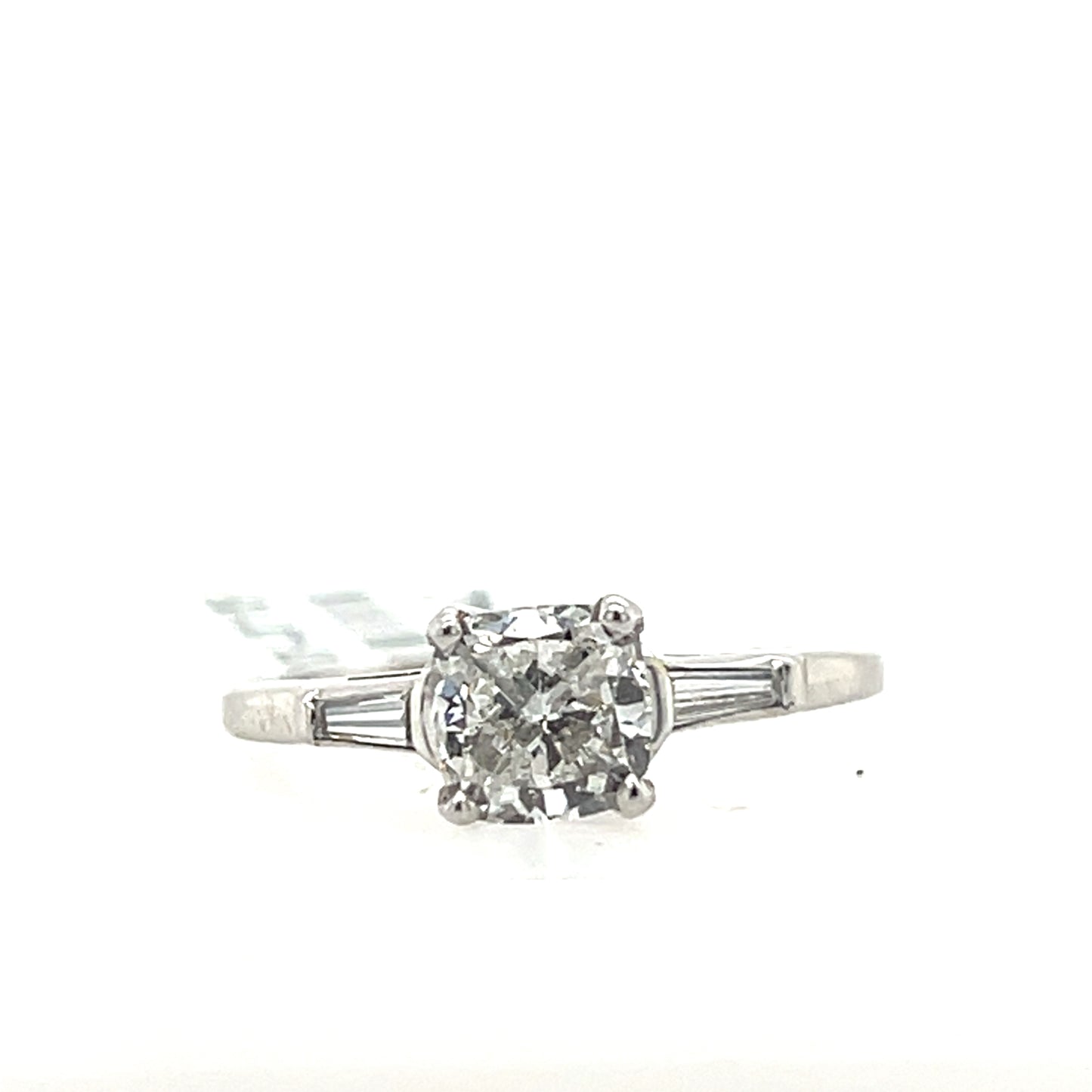 Cushion Cut Engagement Diamond Ring