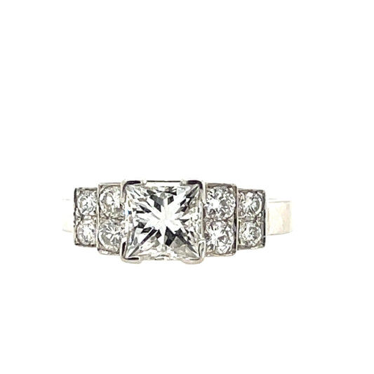 1.27 ct Princess Cut Diamond Ring