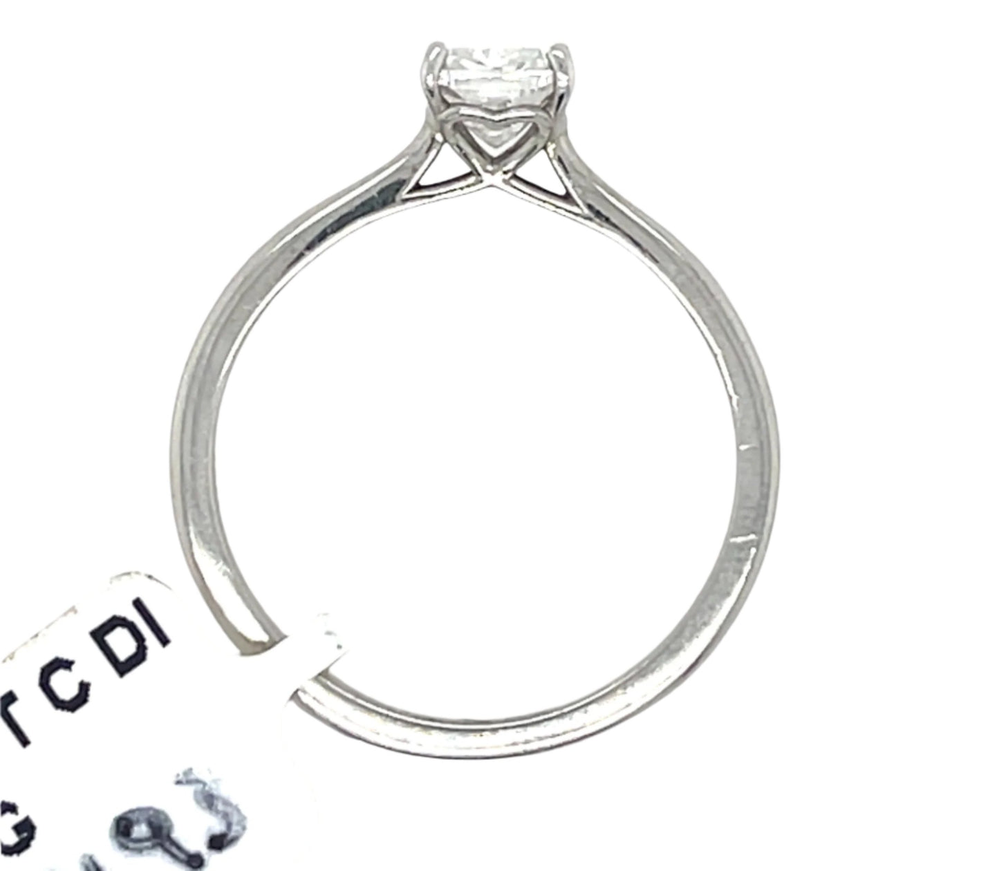 0.81 ct Natural Diamond Round Ring