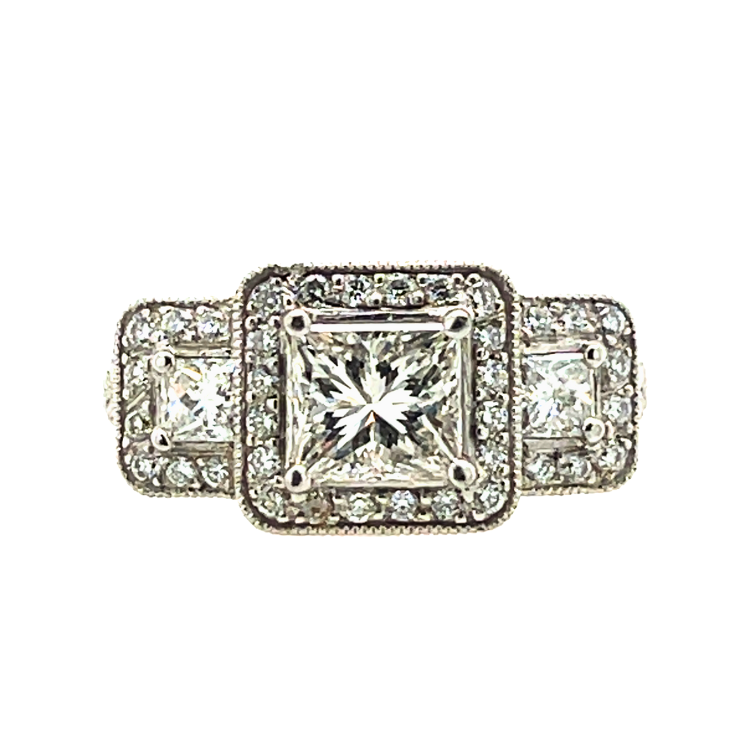 Art Deco Diamond Engagement Ring