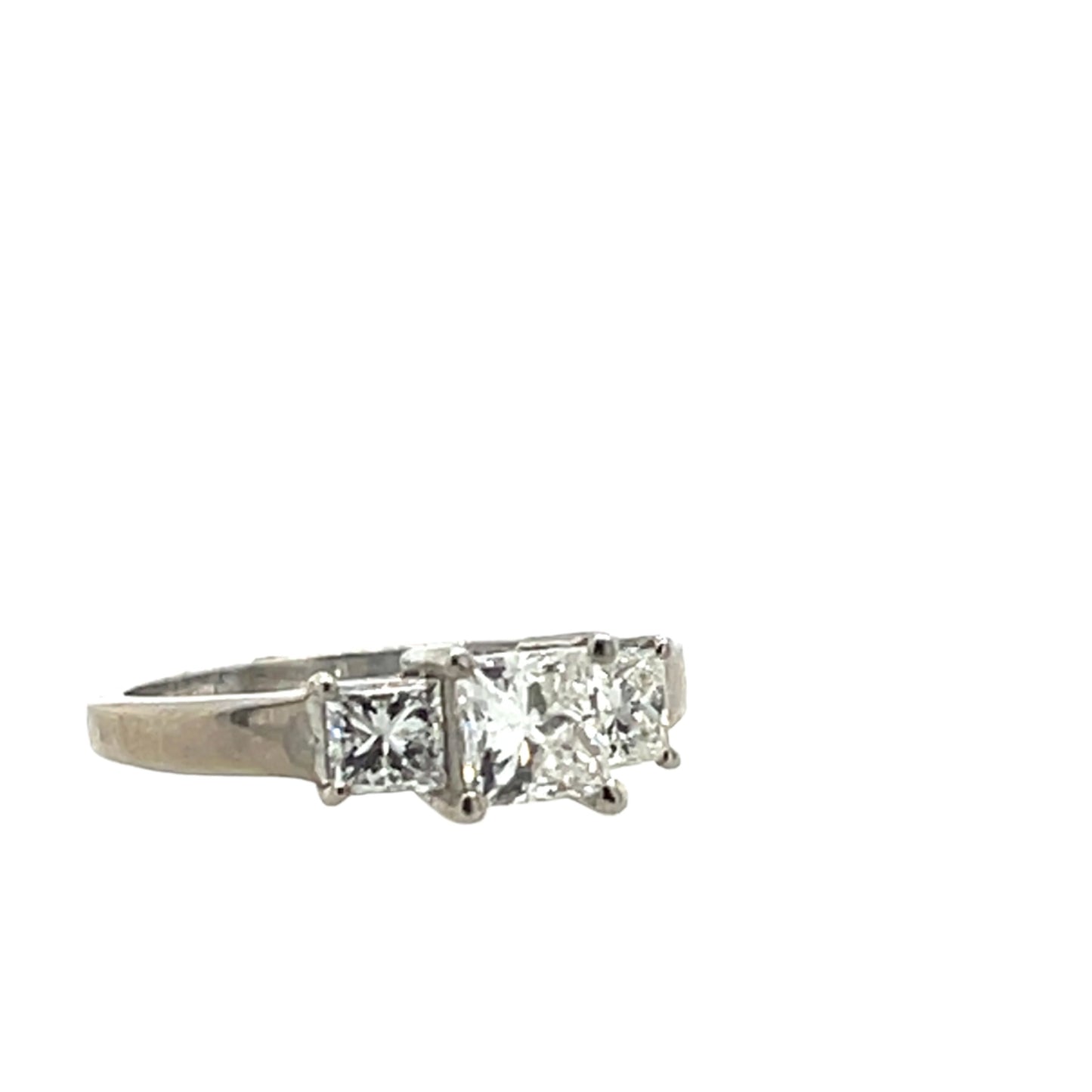 3 Stones Princess Cut Diamond Ring