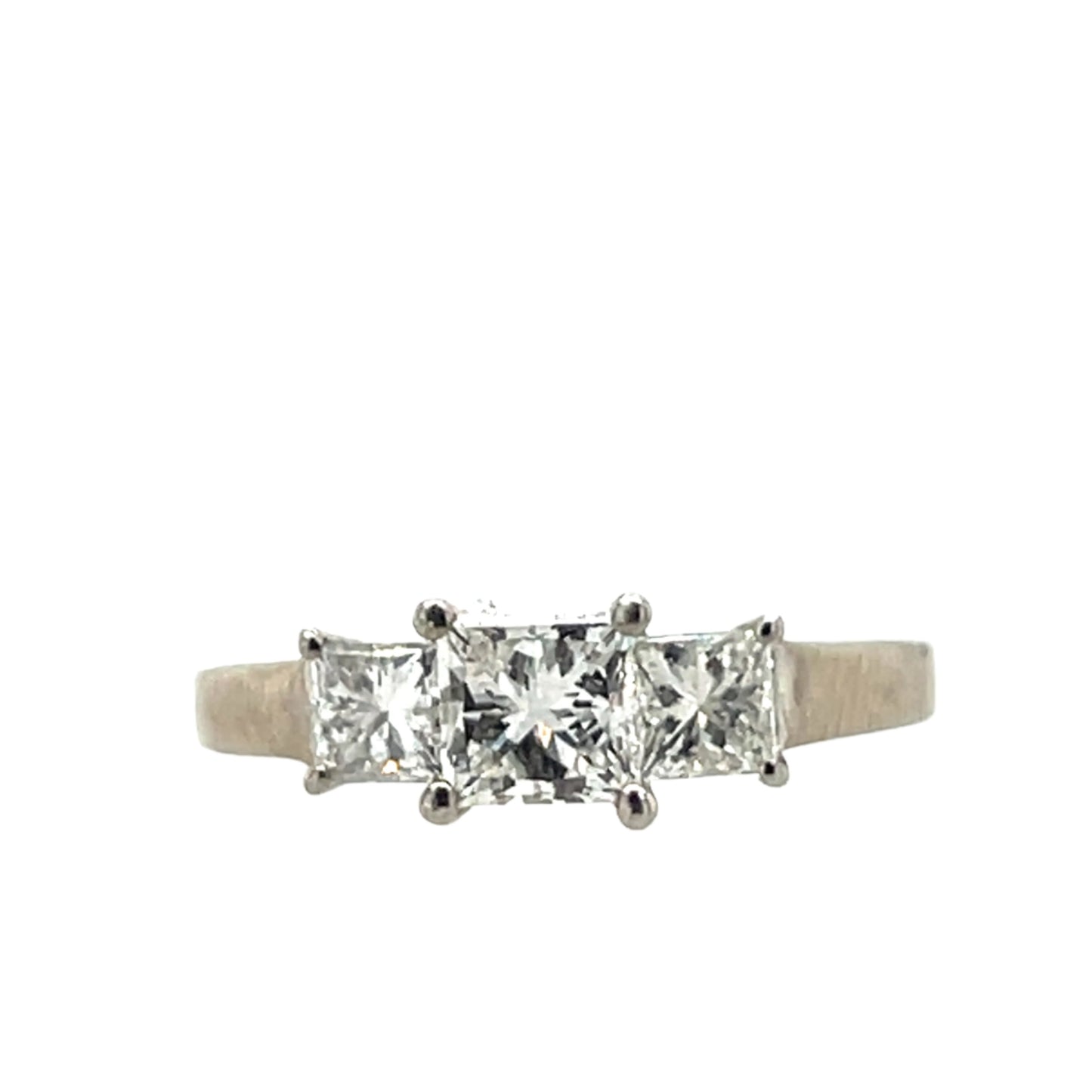 3 Stones Princess Cut Diamond Ring