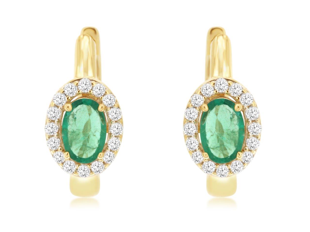 Emerald Diamond Earrings