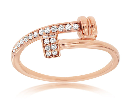 Nail Diamond Ring - 14K Rose Gold*