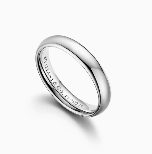 Tiffany Forever Wedding Band Ring 3mm