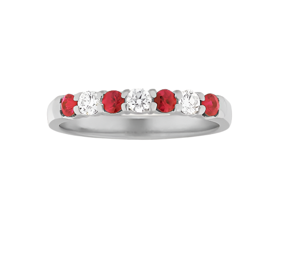 Estate  Ruby & Diamond Band