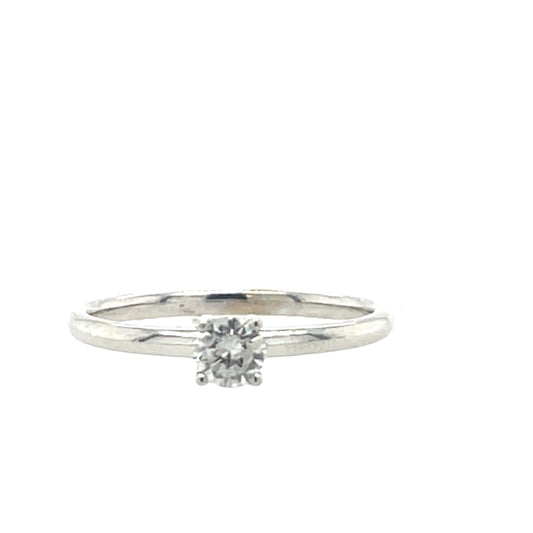 0.35 ct Round Engagement Diamond Ring