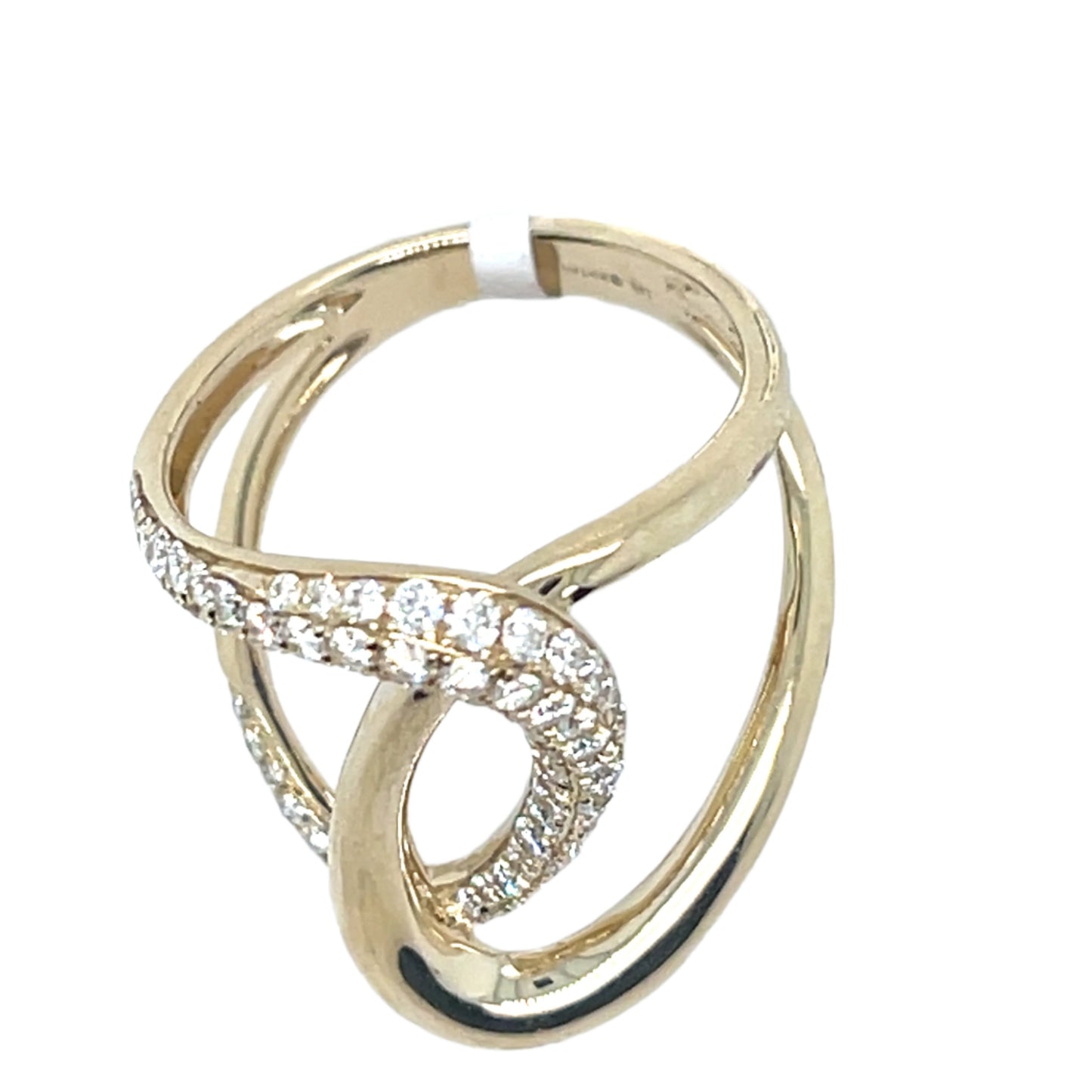 Diamond Crossover Ring