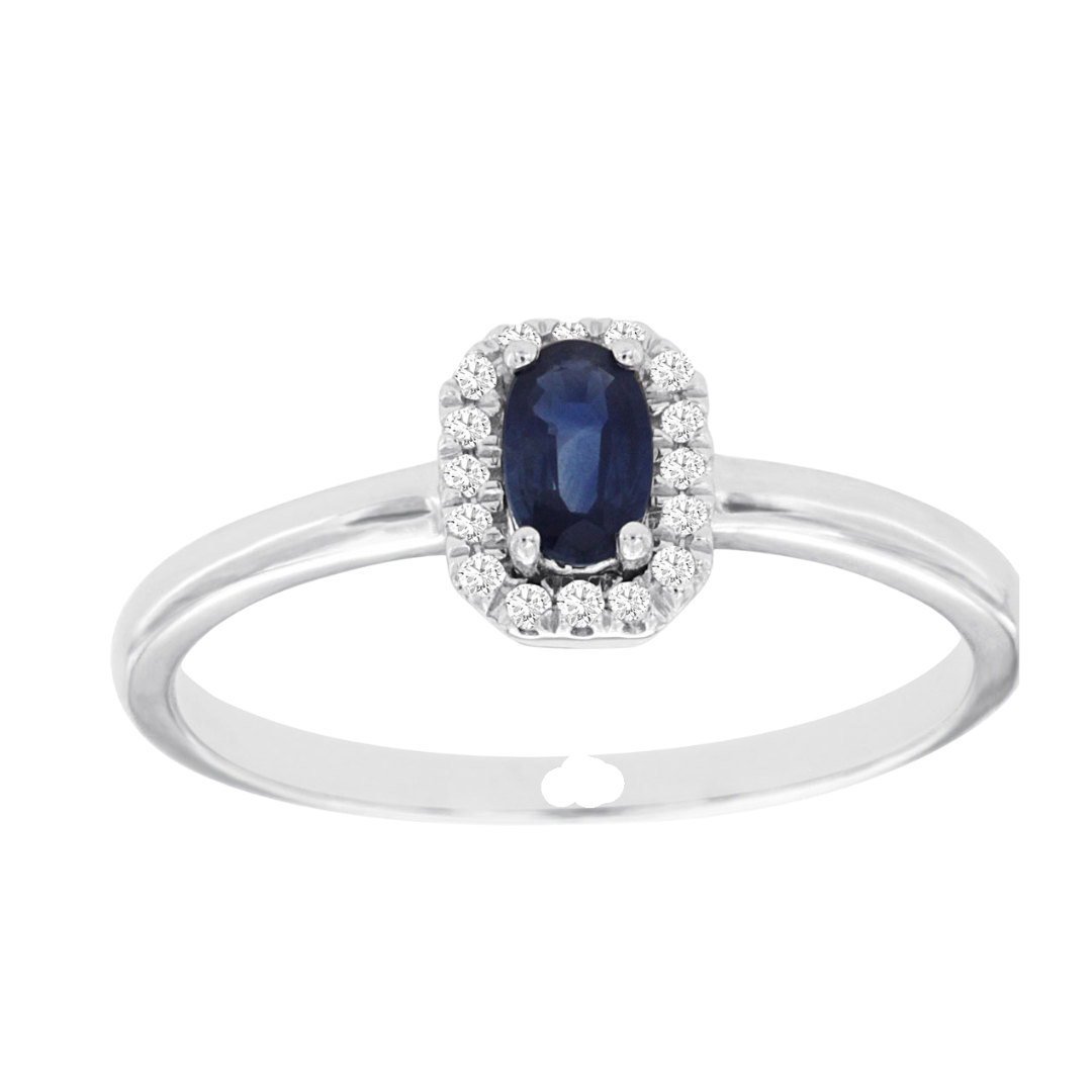 Sapphire & Diamond Ring