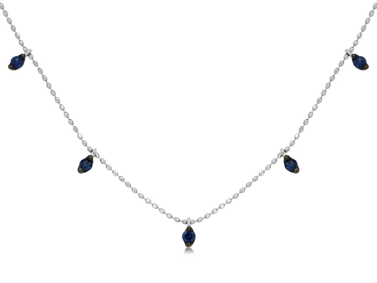 Sapphire Necklace (13 Station)