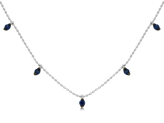 Sapphire Necklace (13 Station)