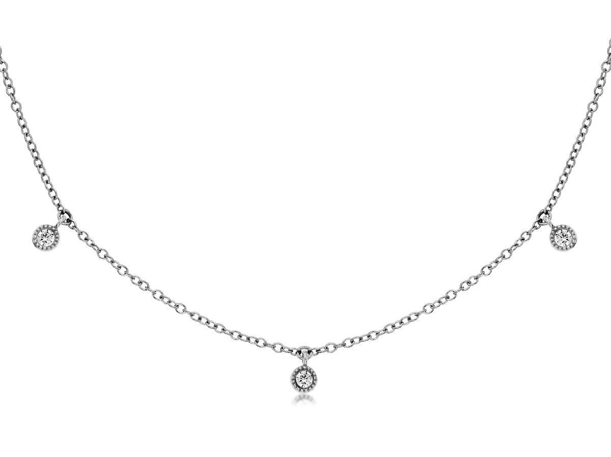 Diamond 7 Stations Necklace