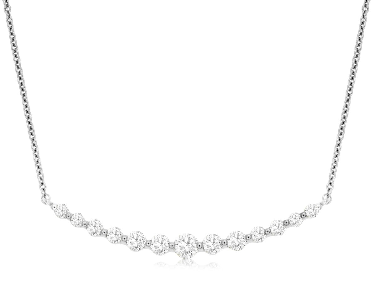 Diamond "smile" Shape Necklace