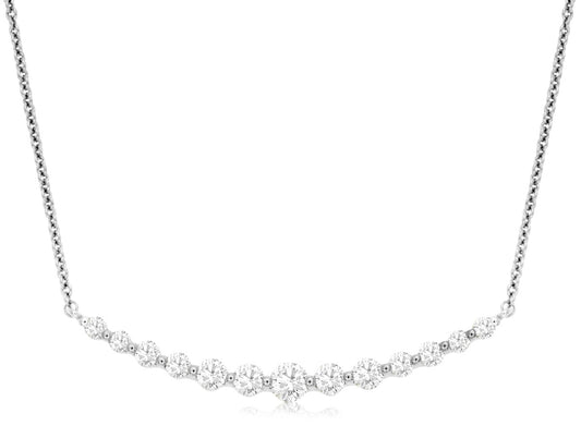 Diamond "smile" Shape Necklace